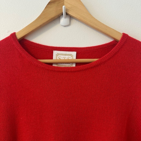 NWT Sail to Sable Red Bell Sleeve Sweater Dress | Size Large - Picture 3 of 9